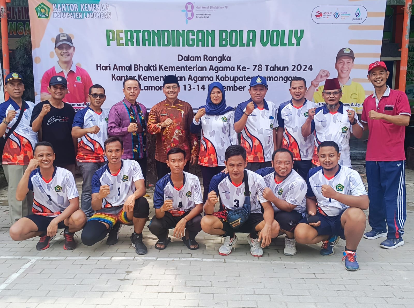 Juara 1 Bola Voly HAB Kemenag Lamongan